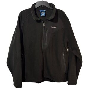 Reebok Jacket Black Fleece Full Zip Lightweight in Size 2X  NWT‎